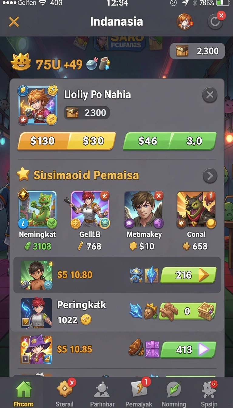 Cuplikan layar menu unduhan jawabet88 untuk perangkat Android